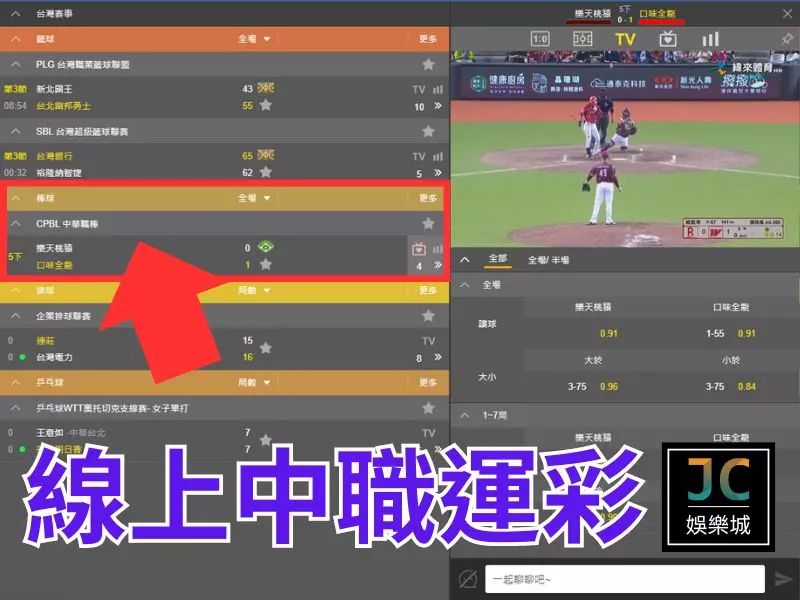棒球台灣大賽賠率